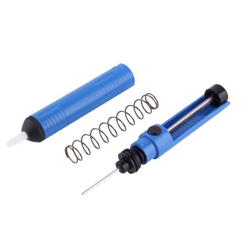 Blue Antistatic Solder Sucker Desoldering Pump Tool Removal Vacuum