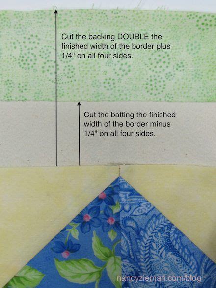 Nancy Zieman The Blog Perfectly Miter Quilt Borders Without The Math