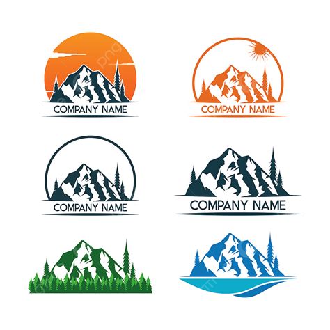 Templat Design Vector Png Images Mountain Logo Icon Design Template