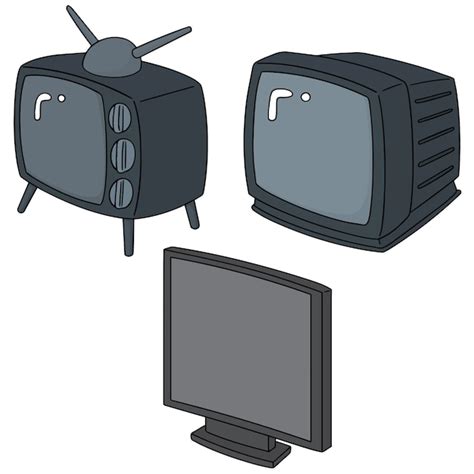 Conjunto De Vectores De Television Vector Premium