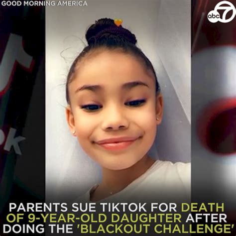 Parents Sue Tiktok For Death Of 9 Year Old Daughter After Doing The