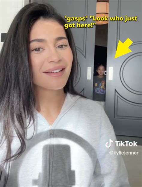 Kylie Jenner Shows Son On Tiktok
