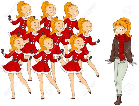 Nine Ladies Dancing Clipart 20 Free Cliparts Download Images On