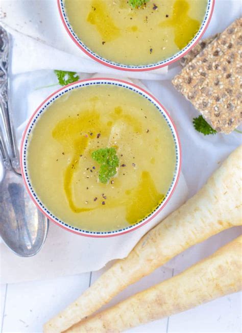 To balance this effect, use the while chicken is cooling, bring the soup back to a simmer and stir the noodles into the soup. Roasted Leek Parsnip Soup | Low Carb Soup - Sweetashoney