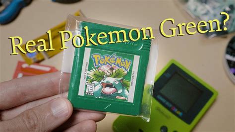Is This A Real Pokemon Green Cartridge Youtube