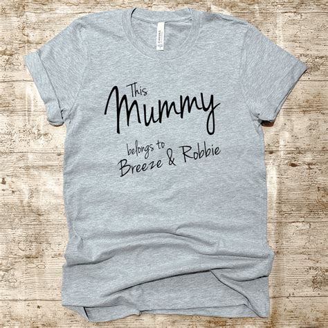 Personalised This Mummy Belongs To T Shirt