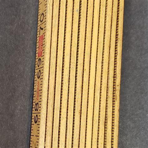 Vintage Lufkin Folding Red End Wooden Ruler Snaplist