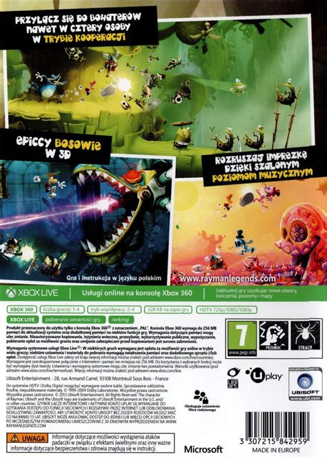 Rayman Legends 2013 Box Cover Art Mobygames