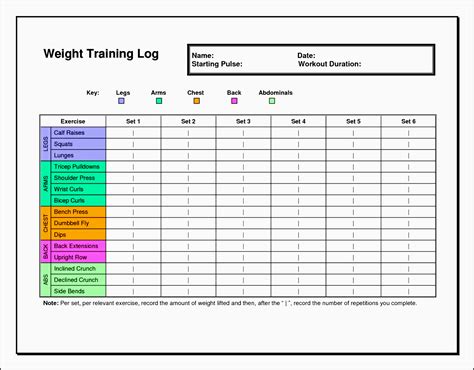 7 Exercise Planner Template In Excel Sampletemplatess Sampletemplatess