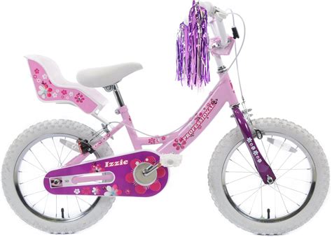 Professional Izzie 16 Wheel Girls Single Speed Pretty Pink Bike And Doll