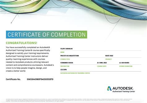 Revit Autodesk Certificate