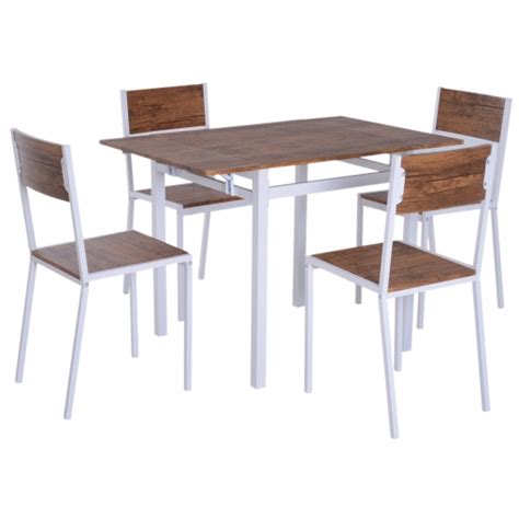 Te proponemos conjuntos de mesas y sillas para que tu cocina luzca en perfecta armonía. Homcom® 5 Piezas Conjunto De Mesa Extensible Y 4 Sillas De ...