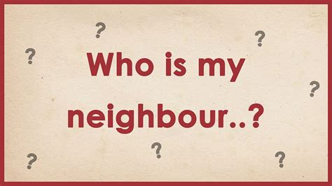 Who Is My Neighbour Bbc Teach