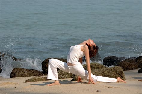 Yoga On The Beach Mystery Wallpaper