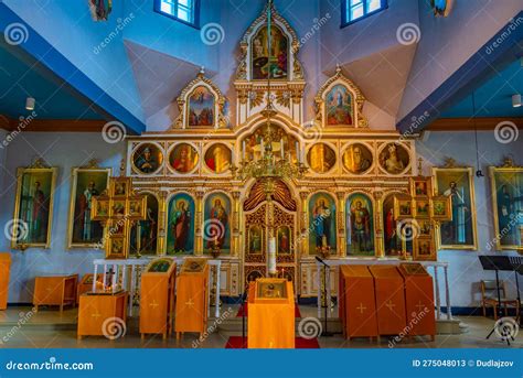 Joensuu Finland July 25 2022 Interior Of Saint Nicholas Orth