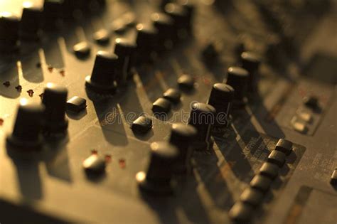 Synthesizer Dj Control Panel Management Of Music Stock Photo Image