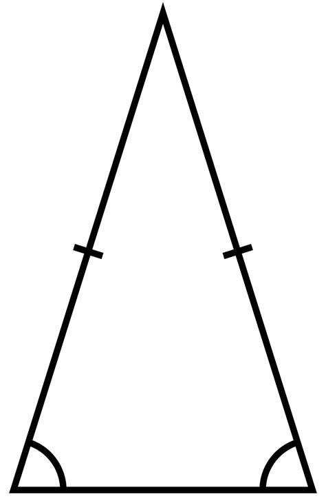 Learn to categorize triangles as scalene, isosceles, equilateral, acute, right, or obtuse. File:Triangle.Isosceles.svg - Wikimedia Commons