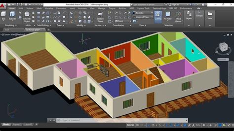 How To Make 3d House Design In Autocad Autocad Bridge Wooden Dwg