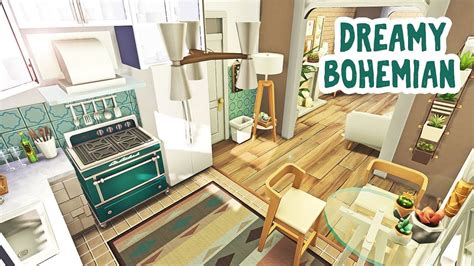 Dreamy Bohemian Apartment 🌱 The Sims 4 Apartment