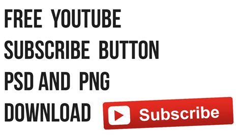 Youtube Subscribe Button Psd Photoshop July 2013 New Design — Social