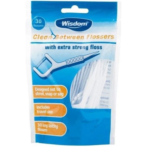 Wisdom Clean Between Flossers With Extra Strong Floss Pk30 Oral