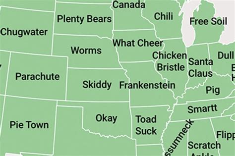 Map Shows The Tiniest Town In Every State In America