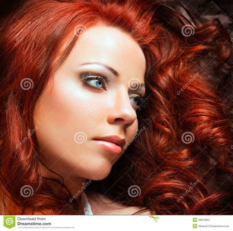 Beautiful Woman With Red Hair Stock Photos Image 29873953