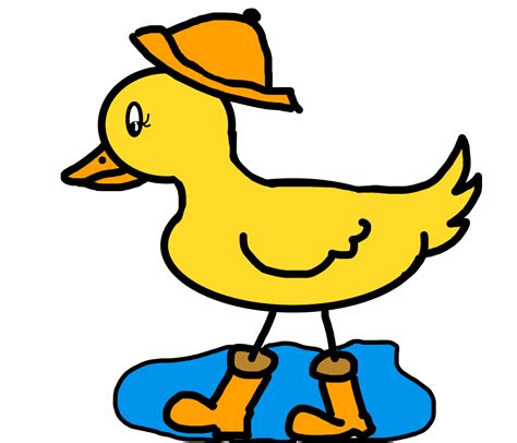 Fsmall Yellow Duck Drawing Free Image Download