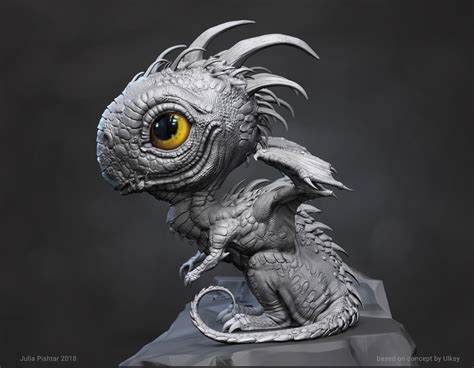Baby Dragon by virago | Creatures | 3D | CGSociety