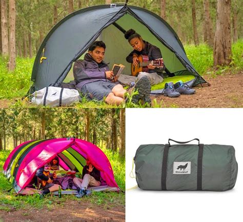 This All In One Modular Camping Tent Includes A Mattress And A Sleeping Bag
