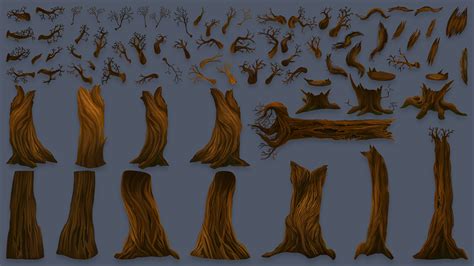 2d Forest Pack With 9 Slicing Sprites On Behance