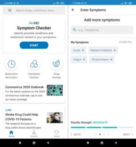 Next, answer the interactive questions. 10 Best Medical Diagnosis Apps for Android Devices