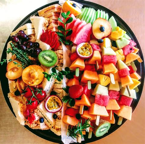 Sandwich And Seasonal Fruit Platter