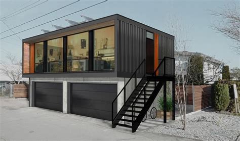 24 Ideas Container House Design 2 Story For Garage Plans With Living