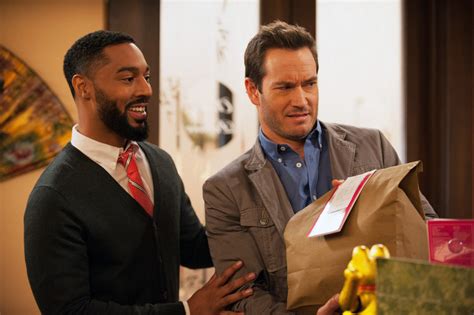 Tone Bell Stars As Russell And Mark Paul Gosselaar As Mitch On Nbc S Truth Be Told © 2015
