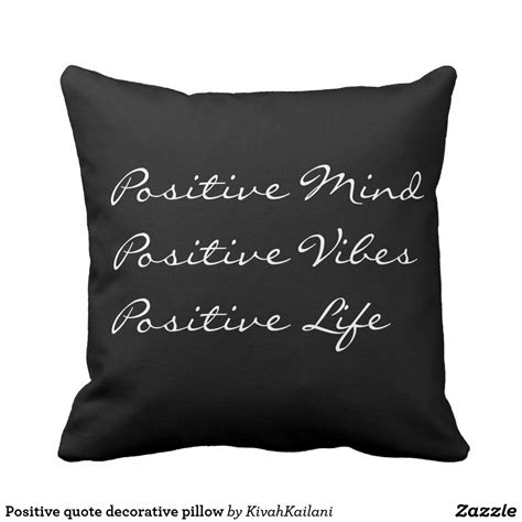 Enjoy free shipping on most stuff, even big stuff. Positive quote decorative pillow - Sponsored | Throw pillows, Pillows, Positive mind positive vibes