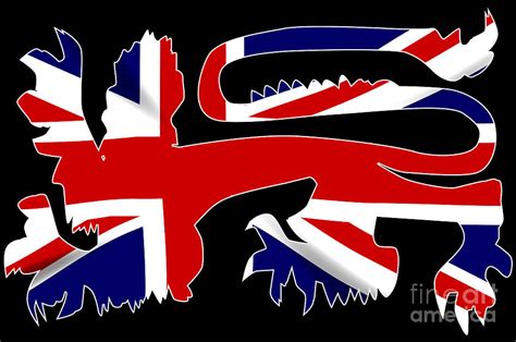 The british and irish lions of 2013 are perhaps one of the strongest lions teams in history. British Lion Silhouette On Union Jack Flag Digital Art by ...