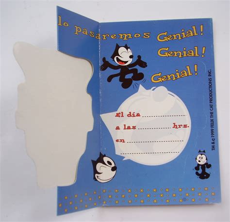 Felix The Cat Greeting Cards Set Spanish Felix El Gato Set Tarjetas