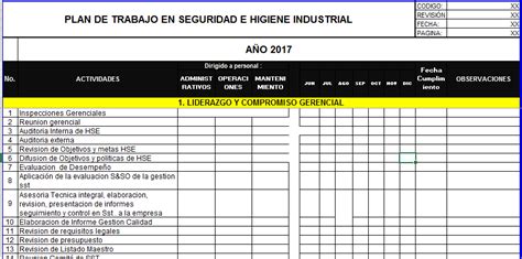 Elabora Tu Plan De Trabajo En Seguridad Ehi Material Educativo