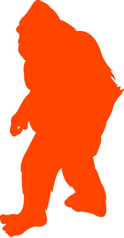 Sasquatch Silhouette Free Vector Silhouettes