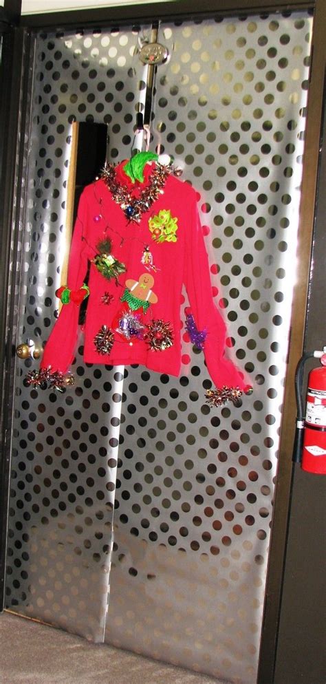 Funny Ugly Christmas Sweater Door Decoration Ideas To Inspire Your