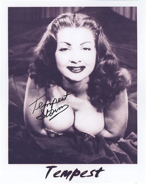 Todd Mueller Autographs Tempest Storm Signed Photograph Burlesque Star