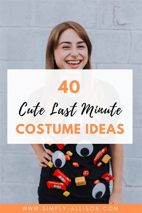 40 Easy Last Minute Costume Ideas For College Students Simply Allison
