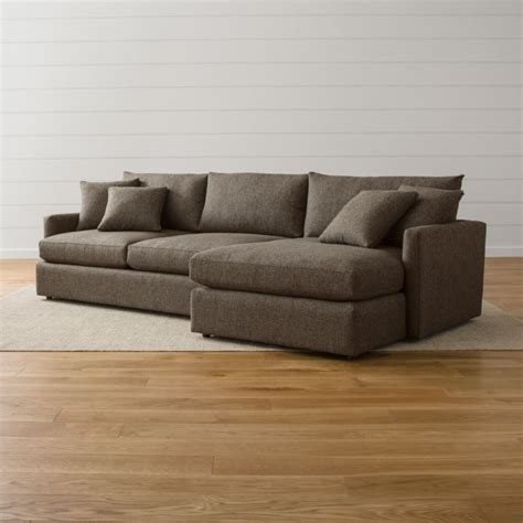 Lounge II 2-Piece Sectional Sofa + Reviews | Crate and Barrel