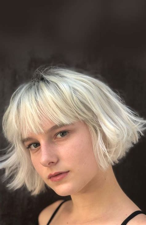 Best Haircuts And Hairstyles To Try In 2021 Blonde Bob Haircut With Bangs