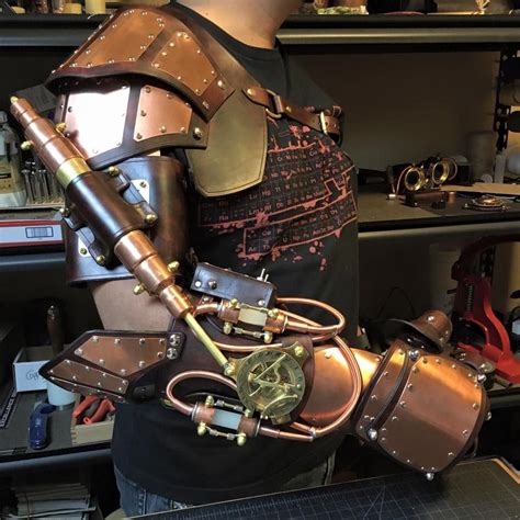 Steampunk Arm With Piston Work In Progress By Craftedsteampunk On