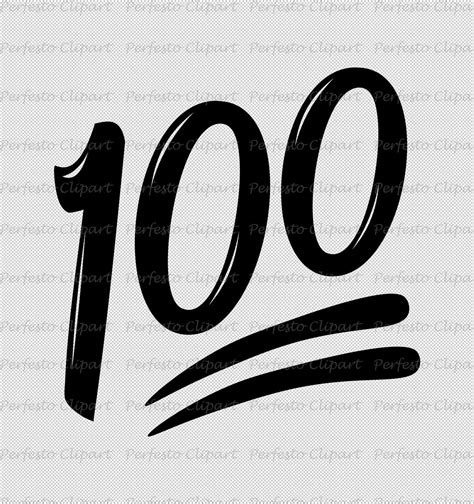 Hundred Points Emoji 100 Emoji Svg Png Instant Download Etsy