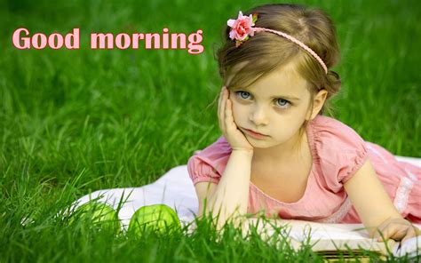 Cute Baby Girl Wishing Good Morning Good Morning Wishes And Images