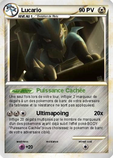 Pokémon Lucario 1019 1019 Puissance Cachée Ma Carte Pokémon