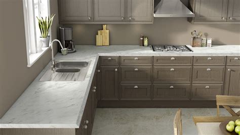 More images for light grey laminate countertops » Wilsonart's visualizer. Calcutta marble laminate with gray ...